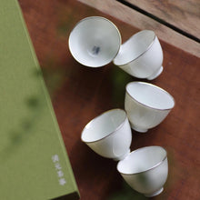 Load image into Gallery viewer, 包银口杯/可以清心也 5杯一组(Silver-coated cup / can be pure heart and also a set of 5 cups )