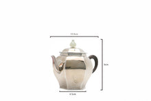 Load image into Gallery viewer, Hexagonal Palace Lantern Sterling Silver Teapot / Chiseled Pipa Mantis