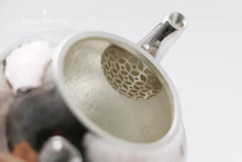 Load image into Gallery viewer, 9999 sterling silver hammered palace lantern silver pot.