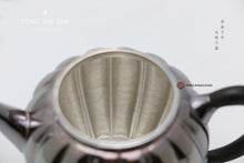 Load image into Gallery viewer, 9999 sterling silver ribbed chrysanthemum teapot