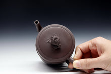 Load image into Gallery viewer, Handmade "Toad Bamboo" Yellow Longshan Raw Mine Old Purple Clay, 180cc