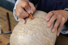 Load image into Gallery viewer, 9999 sterling silver flower full pot / made by teacher Wang Jianwei, inheritor of "wrong gold and silver"