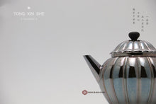 Load image into Gallery viewer, 9999 sterling silver ribbed chrysanthemum teapot