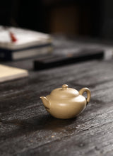 Load image into Gallery viewer, Rare Huanglongshan Benshan green clay "purple gold purple sand pot" made by Mr. Hui Xiangyun.