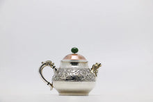 Load image into Gallery viewer, Silver jug with dragon pattern and balls