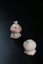 Load image into Gallery viewer, Purple Clay Tea Pet: Cute Bunny