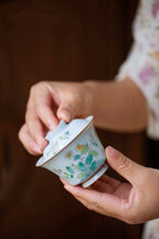 Load image into Gallery viewer, Ancient Painted Chrysanthemum lesser Zou Gaiwan 120ml