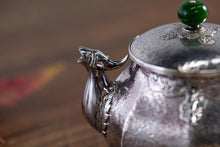 Load image into Gallery viewer, Luanfengzui Ruyi Flower Cloud Shoulder Pattern Octagonal Small Silver Pot