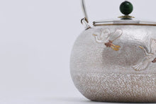 Load image into Gallery viewer, 9999 Sterling Silver "Turtle Crane Yannian Burning Mercury Pot"