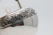 Load image into Gallery viewer, 9999 sterling silver teapot / insulated water ripple silver teapot / boiling mercury teapot
