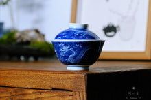 Load image into Gallery viewer, 🐉 Jingdezhen Blue and White Porcelain Dragon Gaiwan