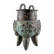 Load image into Gallery viewer, 9999 sterling silver handmade hammered three-legged tea pot