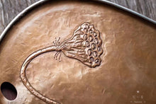 Load image into Gallery viewer, Yuxi lotus pond tea table (with silver edge)