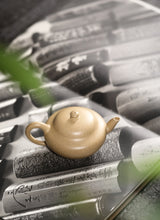 Load image into Gallery viewer, Rare Huanglongshan Benshan green clay "purple gold purple sand pot" made by Mr. Hui Xiangyun.