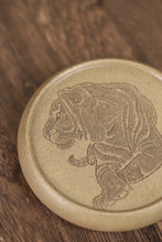 Load image into Gallery viewer, Engraved purple sand tiger coaster/cover.
