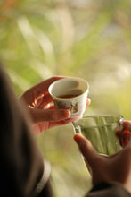Load image into Gallery viewer, pastel hand-painted rabbit Gai Wan/tea cup(粉彩手绘兔子盖碗/茶杯)