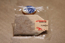 Load image into Gallery viewer, Chinese tea in the 1990s, auspicious sales method of teabags, and exported Pu'er Shu tea. Box 50g