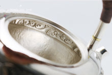 Load image into Gallery viewer, 9999 sterling silver teapot / insulated water ripple silver teapot / boiling mercury teapot