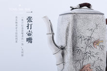 Load image into Gallery viewer, Bamboo News Safe 999.9 Sterling Silver Teapot