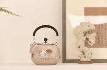 Load image into Gallery viewer, 9999 Sterling Silver "Turtle Crane Yannian Burning Mercury Pot"