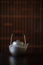 Load image into Gallery viewer, "Turtle and Crane Yannian" sterling silver kettle