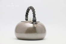 Load image into Gallery viewer, 9999 sterling silver rattan handle boiling mercury pot, jade pick