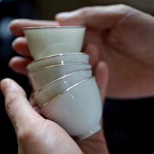 Load image into Gallery viewer, 包银口杯/可以清心也 5杯一组(Silver-coated cup / can be pure heart and also a set of 5 cups )