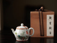Load image into Gallery viewer, Sui Han San You Teapot 岁寒三友粉彩茶壶110ml