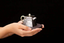 Load image into Gallery viewer, 9999 Pure Silver Handmade 'Sifang Heart Sutra’teapot