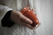 Load image into Gallery viewer, Coral Red "Mandala" Pair Cup