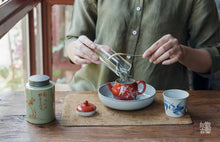 Load image into Gallery viewer, Tea set travel bag.云水—游清欢。