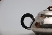 Load image into Gallery viewer, 9999 Pure Silver Handmade 'Three-legged Shi Piao' Teapot/100ml