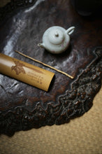 Load image into Gallery viewer, Pottery Meng Chen small teapot with silver mouth spout, elegant and playful, with smooth water flow and delicate hand-painted patterns.