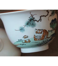Load image into Gallery viewer, Chai Shao hand painted tiger gaiwan 150ml Limited edition/only this one