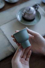 Load image into Gallery viewer, Lingyun Tea Cup (Porcelain Wrapped Silver)50ml