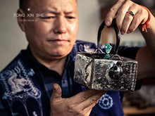 Load image into Gallery viewer, Limited Edition/Quarterly Treasure Heart Sutra Nailed Silver Pot