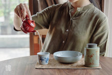 Load image into Gallery viewer, Tea set travel bag.云水—游清欢。