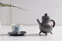 Load image into Gallery viewer, 9999 Shang three-legged sterling silver teapot