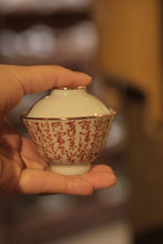 Load image into Gallery viewer, small Fan red poetry gaiwan
