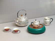 Load image into Gallery viewer, The Auspicious and Propitious Pure Silver Tea Set: A Pinnacle of Tea Culture and Traditional Crafts
