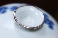 Load image into Gallery viewer, Tongxin She Selection | Silver-Rimmed Blue and White Deer Gongfu Tea Set
