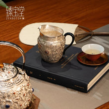 Load image into Gallery viewer, The Auspicious and Propitious Pure Silver Tea Set: A Pinnacle of Tea Culture and Traditional Crafts
