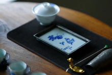 Load image into Gallery viewer, Tongxinshe Collection | Blue-and-White Fortune Tin-Wrapped Porcelain Tea Tray, A Tray Holding Timeless Serenity
