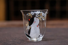 Load image into Gallery viewer, Tongxin Teahouse | Cat Chasing Butterfly Glass Fairness Pitcher: A Whimsical Gem for Your Tea Table
