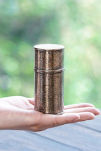 Load image into Gallery viewer, New Arrival at Tongxinshe Teahouse | Bamboo-inspired Pure Tin Portable Tea Caddy: Guarded by Tin, Fragrance Always by Your Side
