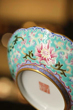 Load image into Gallery viewer, Tongxin She Collection | Yizhen Tang Turquoise-Ground Flower-Edge Cup &amp; Saucer Imperial Kiln Aesthetics for Everyday Life
