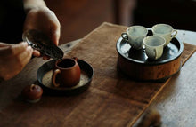 Load image into Gallery viewer, Tongxin She Teahouse | Ting Lan · Blue-and-White Orchid Ear Cups (Limited Edition)
