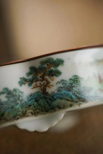 Load image into Gallery viewer, Green Landscape Pot Holder/青绿山水壶承
