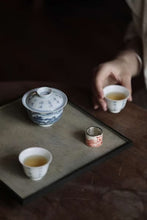 Load image into Gallery viewer, Tongxin She Teahouse New Arrival | Blue and White Landscape Poem Gaiwan, Limited Edition
