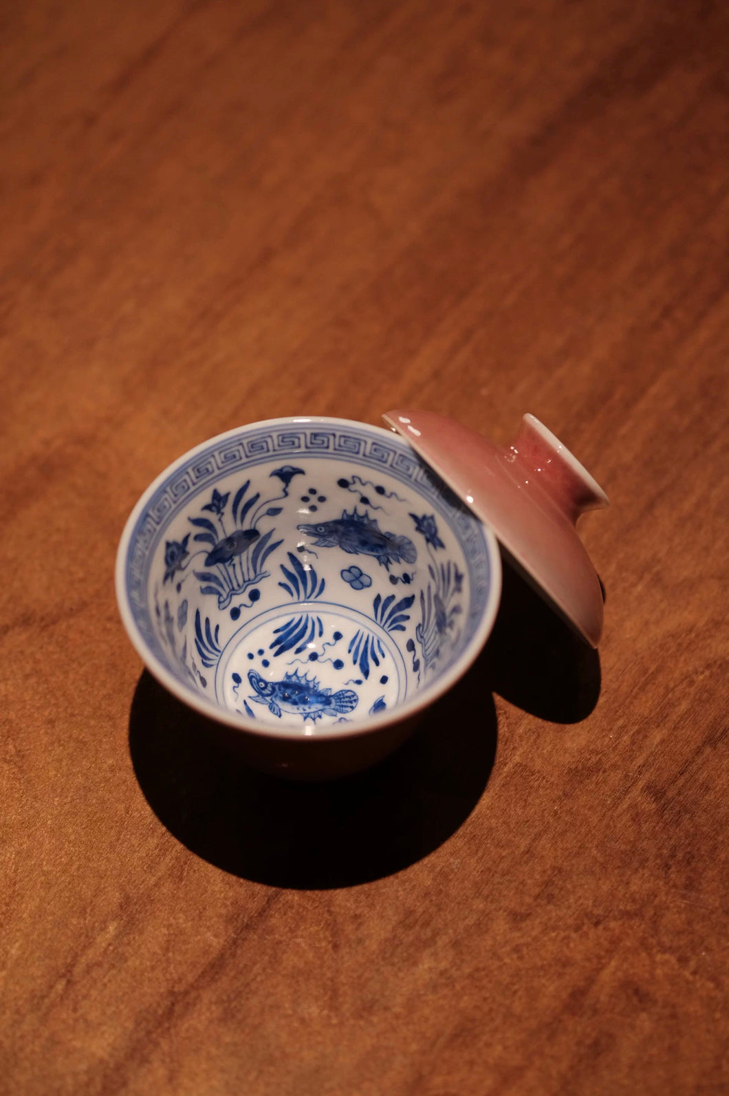 New at Tongxin She Teahouse: The Charm of Porcelain in Cowpea Red Gaiwan